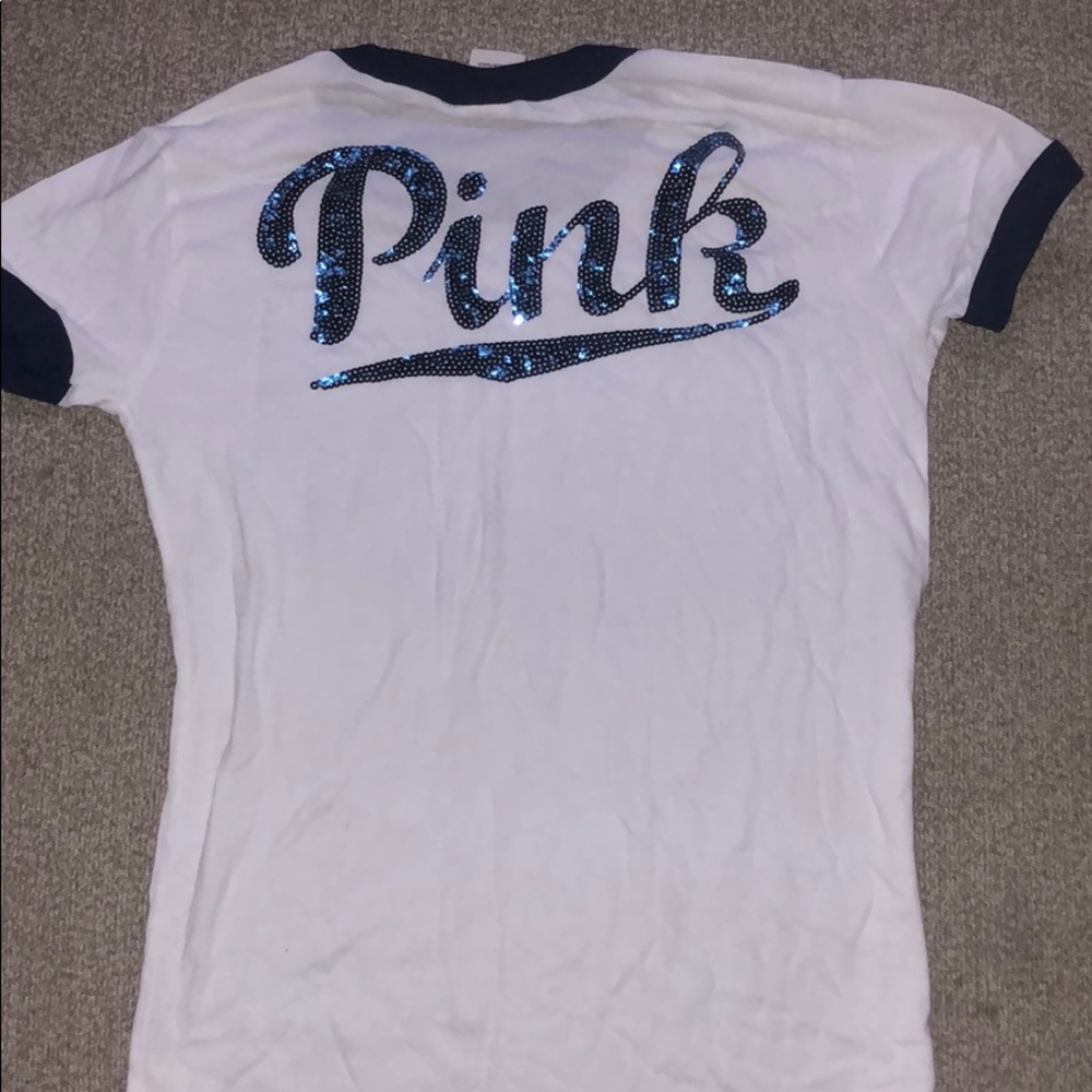 VS PINK GLITTER T-SHIRT